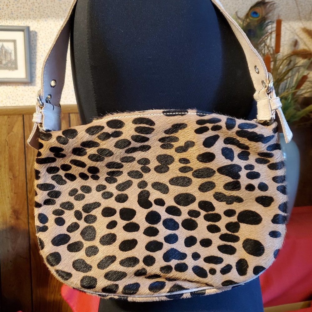 Cecconi Piero leopard-print leather bag